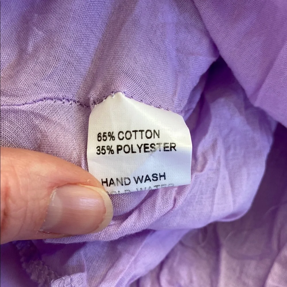 Trish Scully Clara Dress Lavender Purple Short Sleeve Lace and Tulle Skirt Sz 5 - Picture 14 of 15